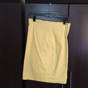Banana yellow pencil skirt